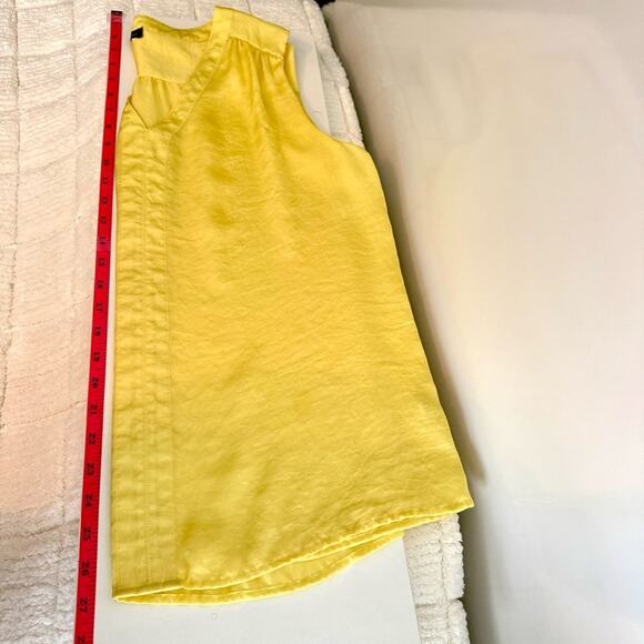 Violet & Claire Size XL Yellow Relaxed Sleeveless Blouse Career Colorful Dainty - Picture 8 of 9